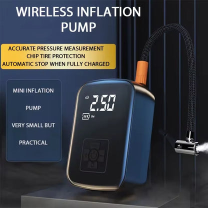 "PowerCompressor Pro: Wireless Portable Air Pump – Fast, Compact, and Powerful!"